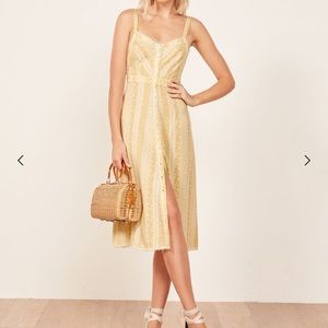 Reformation Yellow Sandalwood Dress